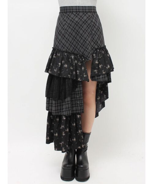 EVRIS(エヴリス)の「ミックスドッキングアシンメトリースカート(スカート・レディース・その他1/ホワイト・FREE)」の16枚目の写真