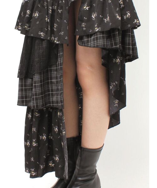 EVRIS(エヴリス)の「ミックスドッキングアシンメトリースカート(スカート・レディース・その他1/ホワイト・FREE)」の20枚目の写真