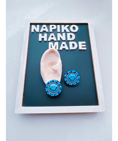 tone（トーン）の「【NAPIKO】ニコちゃん♡シンプル☆ビーズアクセサリー◇マルチ/ピアス(MA)（ピアス（両耳用）・レディース・マルチ・FREE）」の3枚目の写真