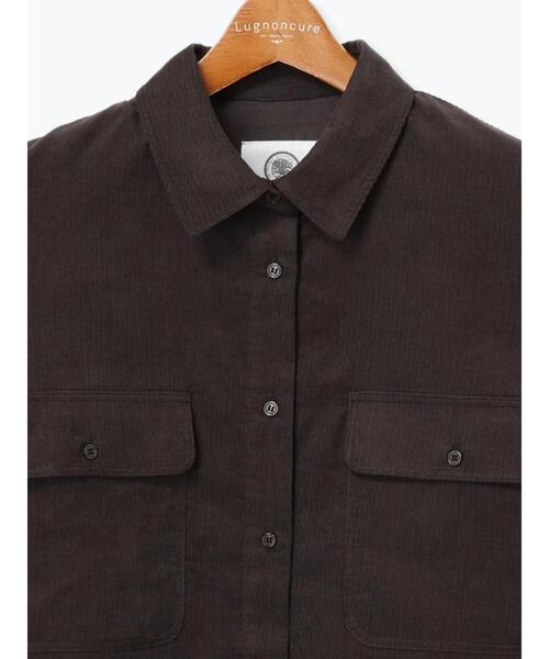 Lugnoncure（ルノンキュール）の「コーデュロイオーバーシャツ（シャツ/ブラウス・レディース・オフホワイト/チャコールグレー/ベージュ・F）」の16枚目の写真