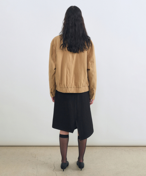 INSILENCE WOMEN(インサイレンスウーマン)の「ウォッシュドモールスキンジャンパー BEIGE(デニムジャケット・レディース・その他・MEDIUM/SMALL)」の4枚目の写真