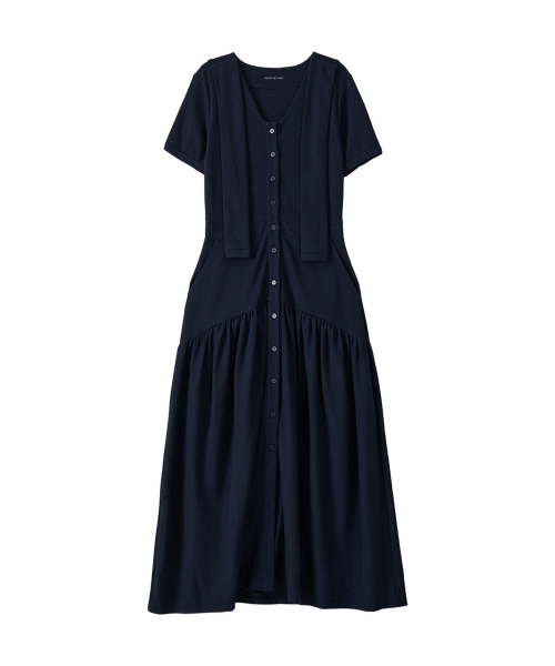 SALON DE YOHN（サロンドヨーン）の「Shawl Layered Long Dress_ Navy（ワンピース・レディース・その他・SMALL/MEDIUM）」の4枚目の写真
