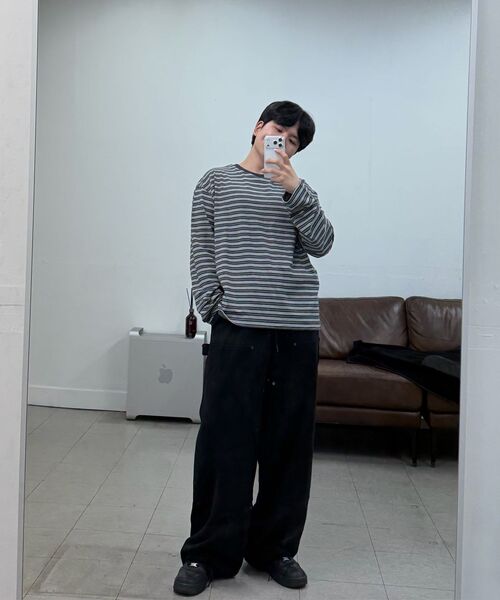 JUAN HOMME(ジュアンオム)の「ダブルニーカーペンタースウェットパンツ(ブラック)(スウェットパンツ・メンズ・その他・MEDIUM/LARGE/SMALL)」の8枚目の写真