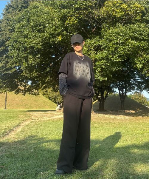 JUAN HOMME(ジュアンオム)の「ダブルニーカーペンタースウェットパンツ(ブラック)(スウェットパンツ・メンズ・その他・MEDIUM/LARGE/SMALL)」の14枚目の写真