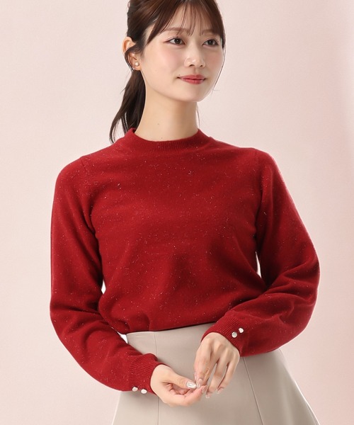 セール】2025秋冬新作 ラメ混ハイネックニット（ニット/セーター