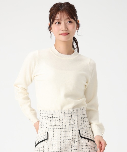MISCH MASCH(ミッシュマッシュ)の「ラメ混ハイネックニット(ニット/セーター・レディース・ブラック/アイボリー/ワイン/ブルー・フリ-)」の10枚目の写真