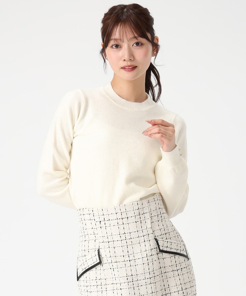 MISCH MASCH(ミッシュマッシュ)の「ラメ混ハイネックニット(ニット/セーター・レディース・ブラック/アイボリー/ワイン/ブルー・フリ-)」の11枚目の写真