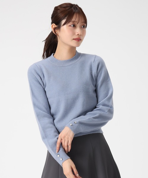 MISCH MASCH(ミッシュマッシュ)の「ラメ混ハイネックニット(ニット/セーター・レディース・ブラック/アイボリー/ワイン/ブルー・フリ-)」の5枚目の写真