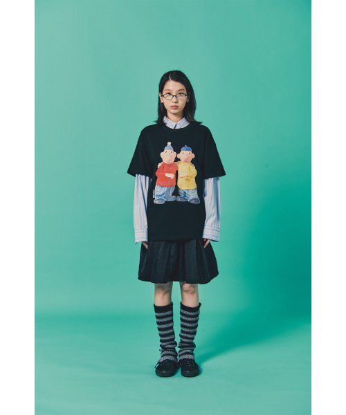 LAUGHER（ラファー）の「[PAT&MAT] ベストフレンドTシャツ - ブラック（Tシャツ/カットソー・レディース・ブラック・MEDIUM/X-LARGE/LARGE）」の10枚目の写真