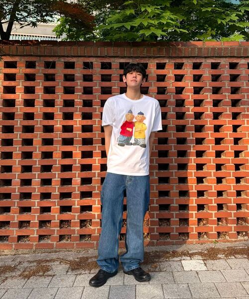 LAUGHER（ラファー）の「[PAT&MAT] ベストフレンドTシャツ - ブラック（Tシャツ/カットソー・レディース・ブラック・MEDIUM/X-LARGE/LARGE）」の14枚目の写真