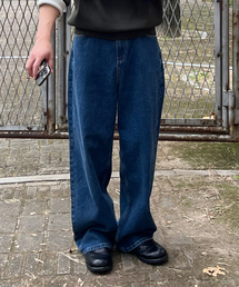 LEIRE（ルアール）の「エブリデイワイドデニムパンツ[ブルー]（デニムパンツ）」