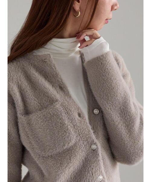 Te chichi（テチチ）の「吸湿発熱タートルネックカットソー《2025winter catalog item》（Tシャツ/カットソー・レディース・イエロー/オレンジ/オフホワイト/ブラック/チャコールグレー・F）」の8枚目の写真