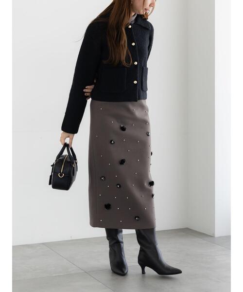 Te chichi（テチチ）の「吸湿発熱タートルネックカットソー《2025winter catalog item》（Tシャツ/カットソー・レディース・イエロー/オレンジ/オフホワイト/ブラック/チャコールグレー・F）」の12枚目の写真