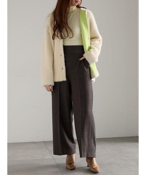 Te chichi（テチチ）の「吸湿発熱タートルネックカットソー《2025winter catalog item》（Tシャツ/カットソー・レディース・イエロー/オレンジ/オフホワイト/ブラック/チャコールグレー・F）」の16枚目の写真