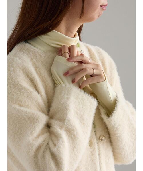 Te chichi（テチチ）の「吸湿発熱タートルネックカットソー《2025winter catalog item》（Tシャツ/カットソー・レディース・イエロー/オレンジ/オフホワイト/ブラック/チャコールグレー・F）」の18枚目の写真