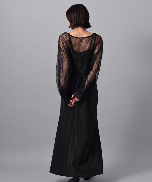 PAGEBOY（ページボーイ）の「【WEB限定】 レースMIXセットワンピース  2点セット/オケージョン（ワンピース・レディース・チャコールグレー/ブラック・FREE）」の17枚目の写真