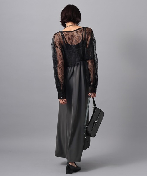 PAGEBOY(ページボーイ)の「【WEB限定】 レースMIXセットワンピース 2点セット/オケージョン(ワンピース・レディース・チャコールグレー/ブラック・FREE)」の22枚目の写真