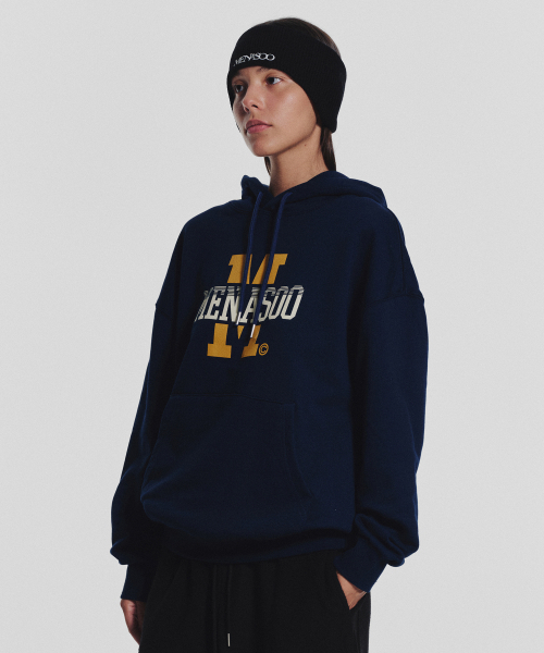 MENASOO(ミナス)の「Menasoo Basic Hoodie_Navy(パーカー・レディース・ネイビー・MEDIUM/SMALL)」の2枚目の写真