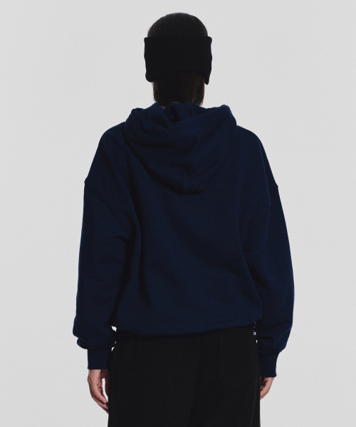 MENASOO(ミナス)の「Menasoo Basic Hoodie_Navy(パーカー・レディース・ネイビー・MEDIUM/SMALL)」の3枚目の写真