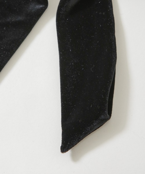 NANO universe(ナノユニバース)の「ベロアリボンヘアゴム(ヘアゴム・レディース・ブラウン/ブラック・F)」の6枚目の写真