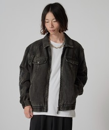 SUPPLIER（サプライヤー）の「SUPPLIER/サプライヤー Cross Leather Patch Denim Jacket ブランドロゴワッペン 13oz ダブルジップデニムジャケット（デニムジャケット）」
