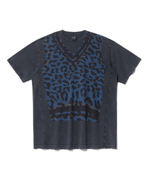 ドリップレオパードTシャツ