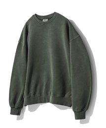 S'EST（エスイーエスティー）の「ピグメントウォッシングスウェット - カーキ（スウェット）」