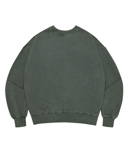 S'EST(エスイーエスティー)の「ピグメントウォッシングスウェット - カーキ(スウェット・レディース・カーキ・SMALL/MEDIUM/LARGE/X-LARGE)」の2枚目の写真
