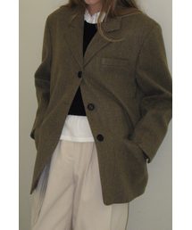 WITHOUT SUMMER（ウィズアウトサマ）の「マゴヘリンボーンジャケット_ベージュ（その他アウター）」