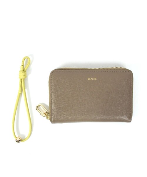 fredy emue（フレディエミュ）の「【WEB限定】【BEAURE/ビュレ】レザーストラップウォレット L（財布・レディース・シルバー/ブラック/グレイッシュベージュ・FREE）」の18枚目の写真