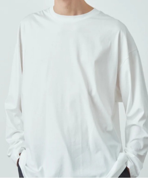 ATON（エイトン）の「ATON (エイトン)SUVIN60/2 | OVERSIZED L/S T-SHIRT KKAGLM0018（Tシャツ/カットソー・メンズ・その他3/ホワイト/その他10/ブラック/その他18・2/4/6）」の6枚目の写真