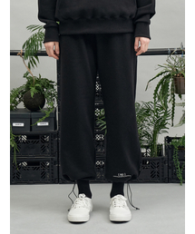 RE braces logo string pants (black)