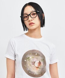 C WEAR BY THE GENIUS（シーウェアバイザジーニアス）の「平壌冷麺クロップTシャツ（Tシャツ/カットソー）」