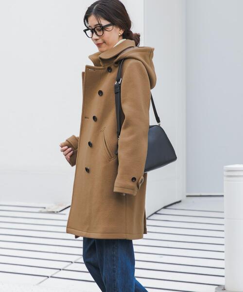 URBAN RESEARCH DOORS ショールカラー2WAYロングコート セール】ショールカラー2WAYロングコート｜冬服/暖かい/ウール/通勤着