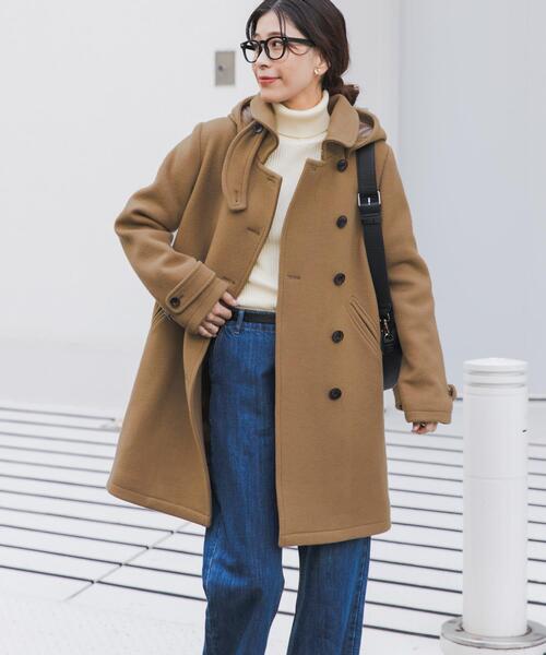 URBAN RESEARCH DOORS(アーバンリサーチドアーズ)の「ショールカラー2WAYロングコート(その他アウター・レディース・キャメル/ネイビー・SMALL/MEDIUM)」の8枚目の写真