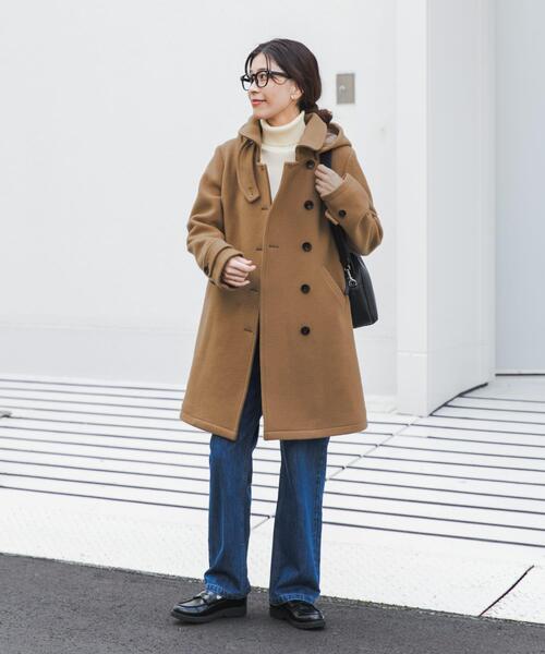 セール】ショールカラー2WAYロングコート｜冬服/暖かい/ウール/通勤着