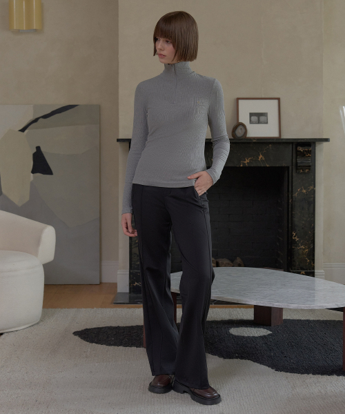 PLAYBOO（プレイブー）の「EASY HALF ELASITC WAISTBAND PANTS_Black（その他パンツ・レディース・その他・SMALL/MEDIUM/LARGE）」の2枚目の写真