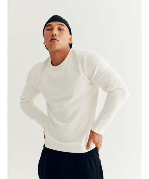 GOZER(ゴーザー)の「SAKA LONG SLEEVES_IVORY(Tシャツ/カットソー・メンズ・アイボリー・MEDIUM/LARGE/X-LARGE/XX-LARGE)」の4枚目の写真