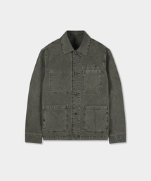 BIRBANTE（ビルバンテ）の「ソンドリオ ガーメントダイ ワークジャケット - カーキ（ミリタリージャケット）」