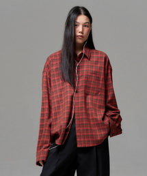 ERA（エラ）の「UNISEX VINTAGE CHECK SHIRT - RED（シャツ/ブラウス）」