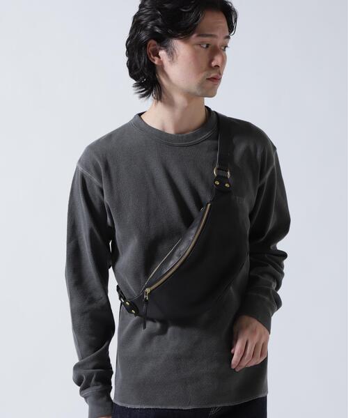 SLOW(スロウ)の「SLOW(スロウ) FANNY PACK ファニーパック 300S61EG【2026年春夏入荷モデル】(ボディバッグ/ウエストポーチ・メンズ・ブラウン/ブラック・F)」の2枚目の写真