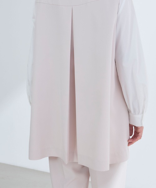 CROSS FUNCTION（クロスファンクション）の「《洗える・シワになりにくい》2点セット 正解 ロングジレ&ワイドパンツ　5サイズ展開【CROSS FUNCTION/クロスファンクション】（スーツセット・レディース・ネイビー/ブラック/ライトベージュ・7号/9号/11号/13号/15号）」の18枚目の写真