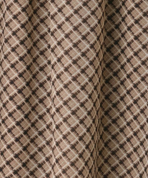 LOWRYS FARM（ローリーズファーム）の「シアーチェックミディスカート　637548（スカート・レディース・ベージュ/グレー・FREE）」の8枚目の写真