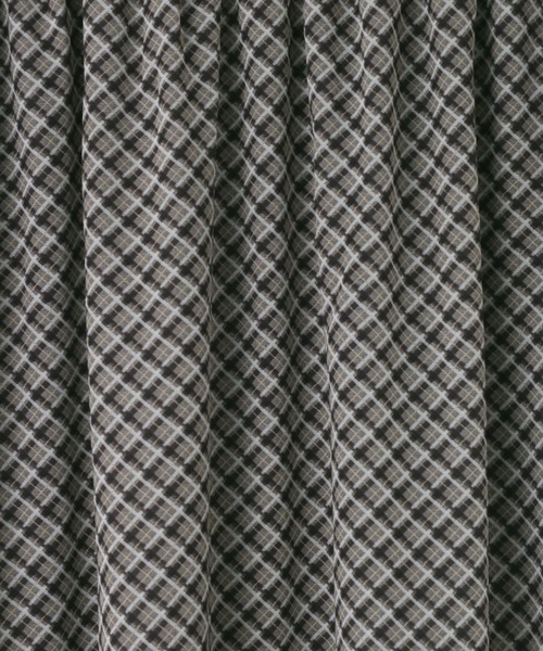 LOWRYS FARM（ローリーズファーム）の「シアーチェックミディスカート　637548（スカート・レディース・ベージュ/グレー・FREE）」の9枚目の写真