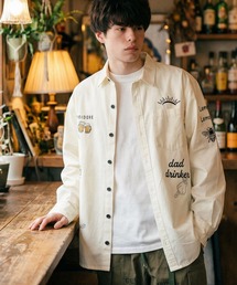 CORPUS　SELECT（コーパストーキョー）の「【YOIDORE/酔いどれ】ヴィンテージ栓抜き落書きデニムシャツ（シャツ/ブラウス）」