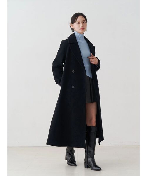MERCURYDUO(マーキュリーデュオ)の「ベルト付きチェックプリーツミニスカパン(スカート・レディース・ブラック/グレー・SMALL/MEDIUM)」の9枚目の写真