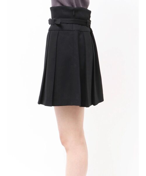 MERCURYDUO（マーキュリーデュオ）の「ベルト付きチェックプリーツミニスカパン（スカート・レディース・ブラック/グレー・SMALL/MEDIUM）」の11枚目の写真