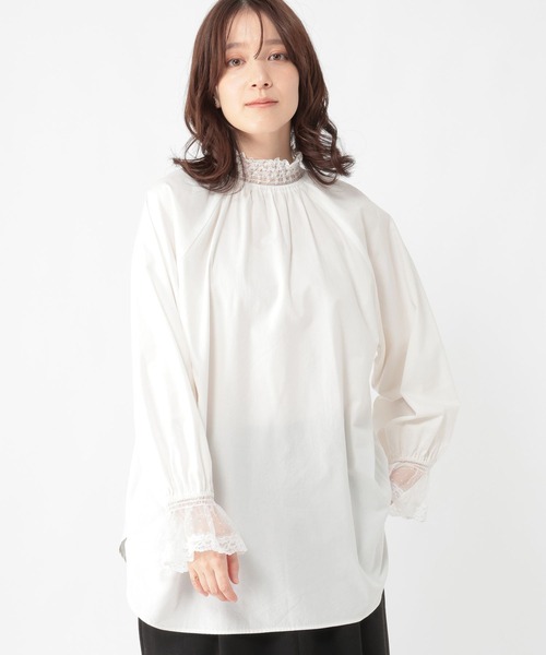 studio CLIP(スタディオクリップ)の「ボリュームレーススリーブブラウス《オケージョン2026SS》(シャツ/ブラウス・レディース・オフホワイト/ブラック/ライトグレー・FREE)」の16枚目の写真
