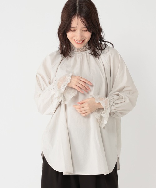 studio CLIP(スタディオクリップ)の「ボリュームレーススリーブブラウス《オケージョン2026SS》(シャツ/ブラウス・レディース・オフホワイト/ブラック/ライトグレー・FREE)」の21枚目の写真