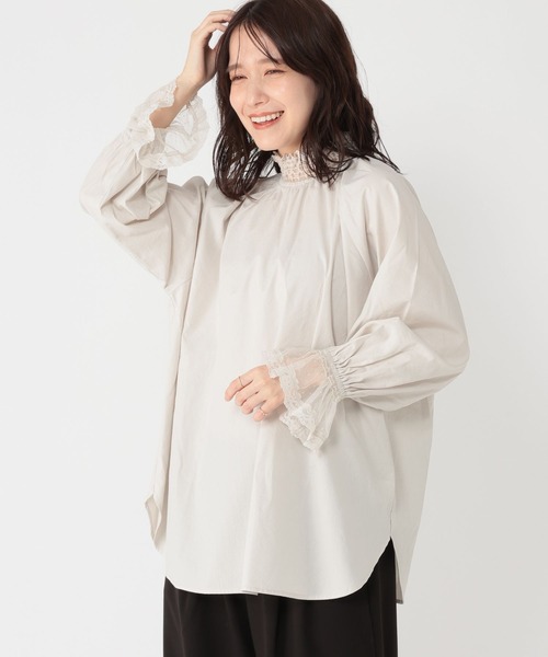 studio CLIP(スタディオクリップ)の「ボリュームレーススリーブブラウス《オケージョン2026SS》(シャツ/ブラウス・レディース・オフホワイト/ブラック/ライトグレー・FREE)」の22枚目の写真